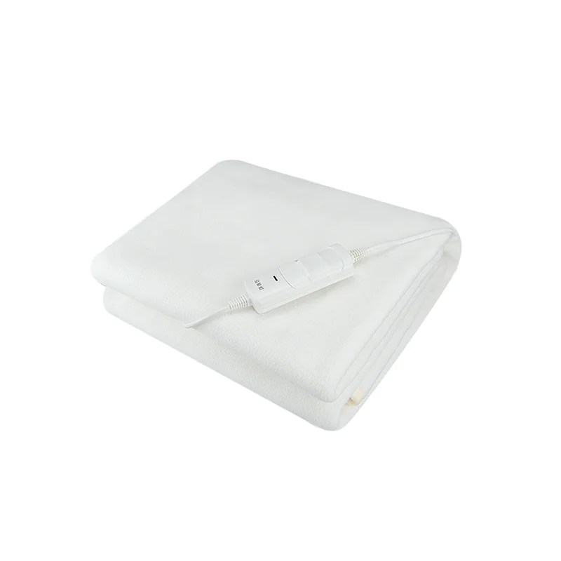 Electric Under Blanket, Polar fleece fabric Heated Sheet with 0-1-2-0 Heat Settings, Secures to Bed with Ties,Single:150x80cm