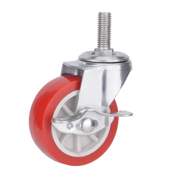 Universal caster 1.5 2 inch mute pvc wheel industrial caster wheel furniture castors