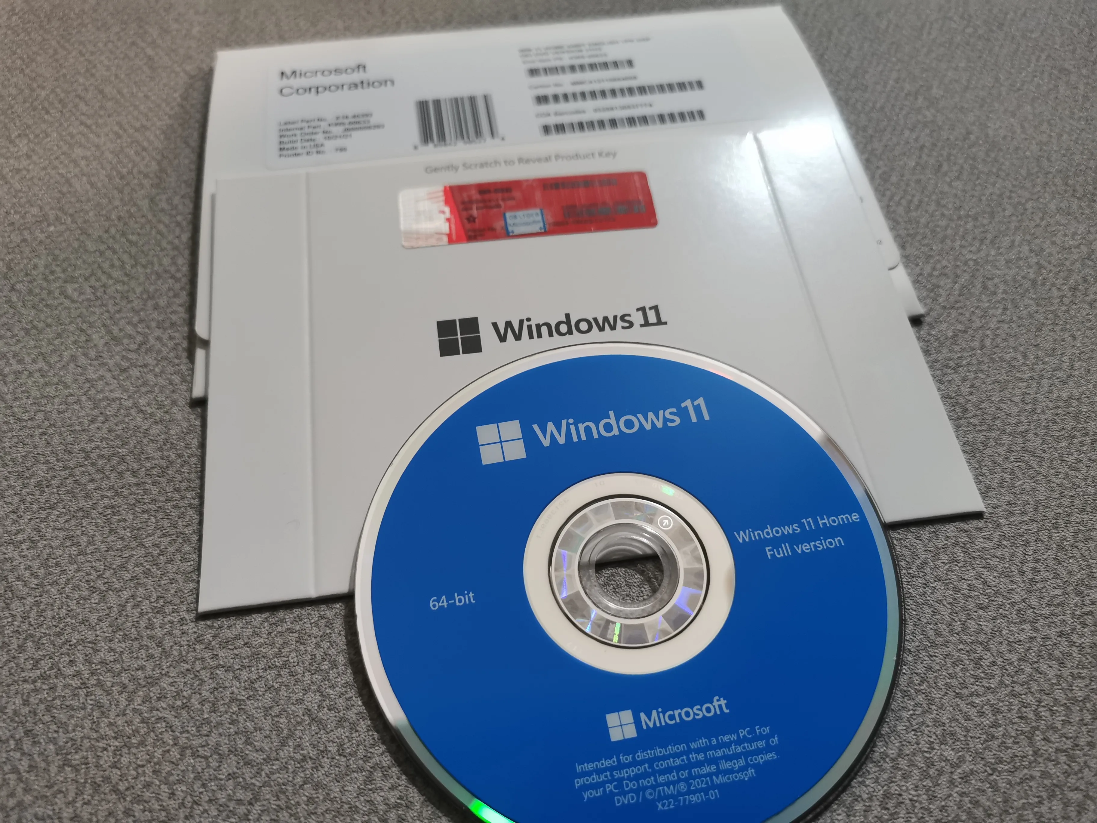WIN 11 HOME 64BIT OEM Полный пакет Английский 1 PK DHL Бесплатная доставка