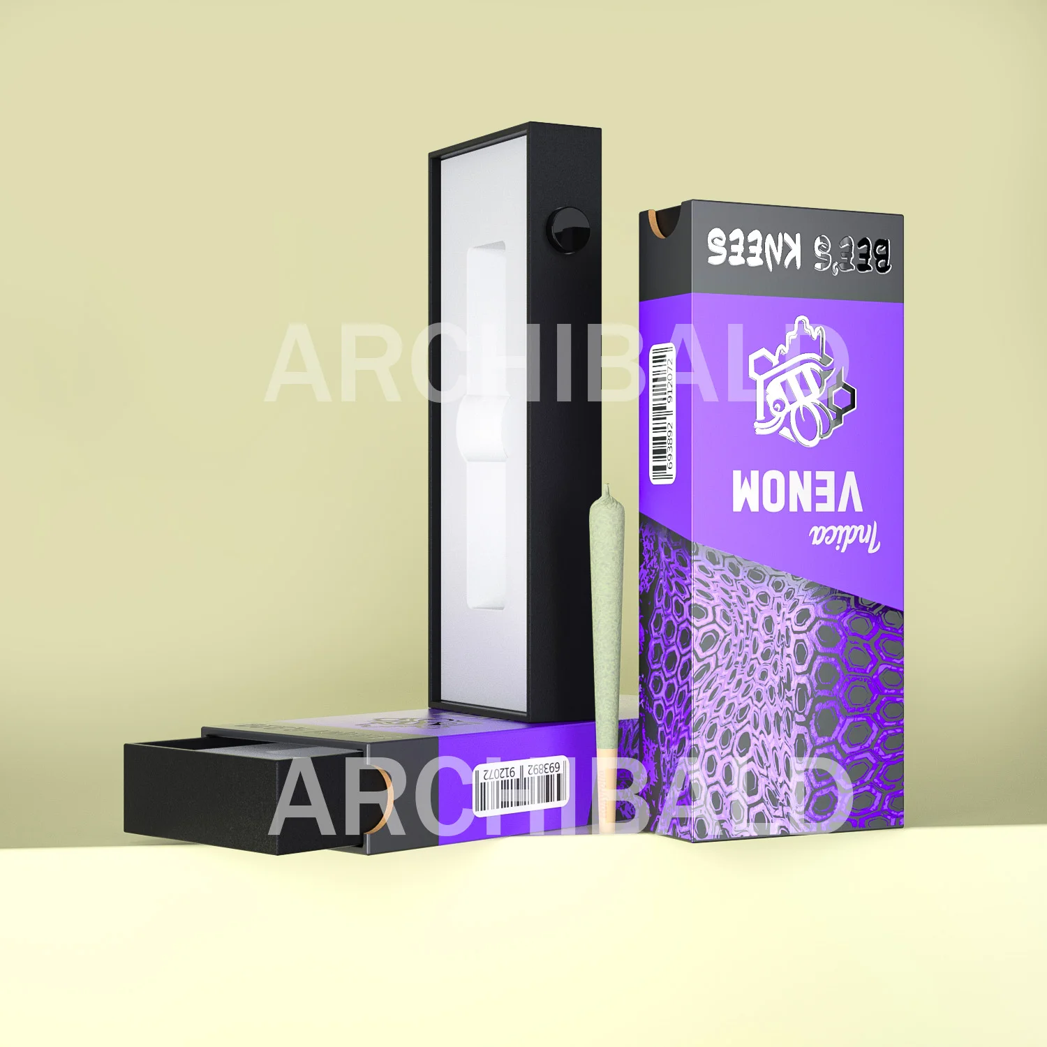 Luxury Custom Pre Child Resistant Proof Roll Pull CR Cart Box Cartridge Packaging Paper Box Case