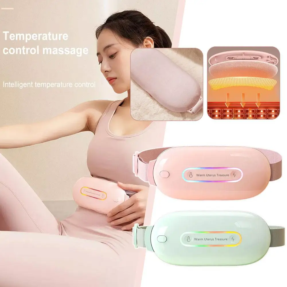 Best Menstrual Heating Pad Fast Heating Warm Uterus Belt Treasure Cramps Period Pain Relief Uterus Massager Heating Pad