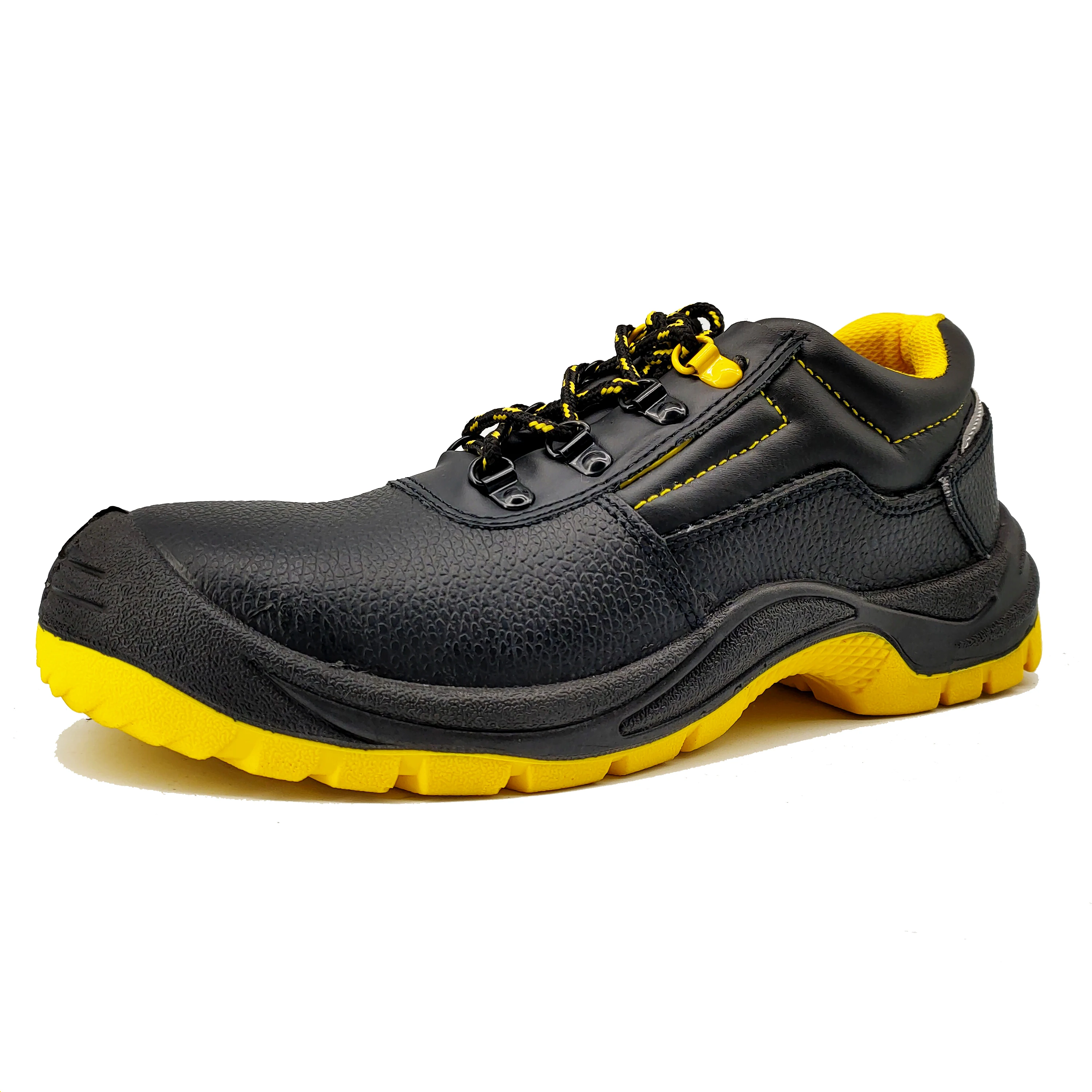 Men work steel toe steel plate dual pu construction basic safety shoes
