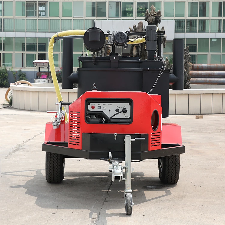 200L Road Repairing Machine Asphalt Crack Filling Equipment With Trailer