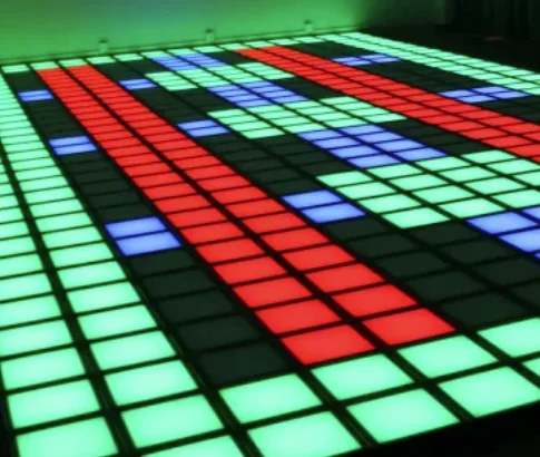 Интерактивная активная игра светодиодный пол 30x30 см лава интерактивная СВЕТОДИОДНЫЙ танцпол для детских игр