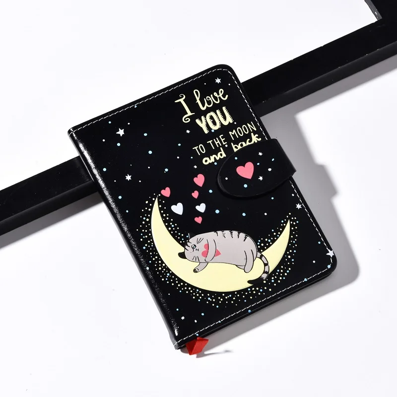 A3 A4 A5 Blank Sublimation School Printable Planner Journal Pu Leather Note Book Cute Stationery magnetic snap notebooks