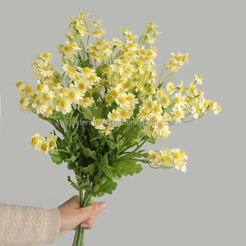 wedding decor chamomile flowers artificial daisy mini flower bouquet silk chrysanthemum wild flower for home decor