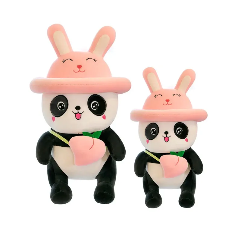 kung fu panda plush toy with peach giant size animal stuffed sleeping bedroom pillow plush panda soft toys