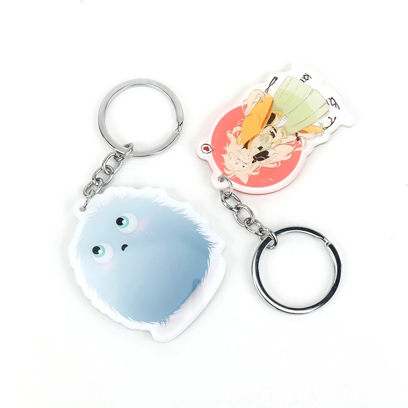 Fast Shipping Top Quality Key Chain Hot  Lighter Offset Printing Acrylic Keychain