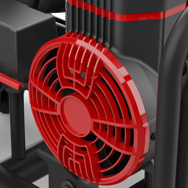 China oil free low noise 2 cylinder 1450W*2 2L oilfree quiet air compressor