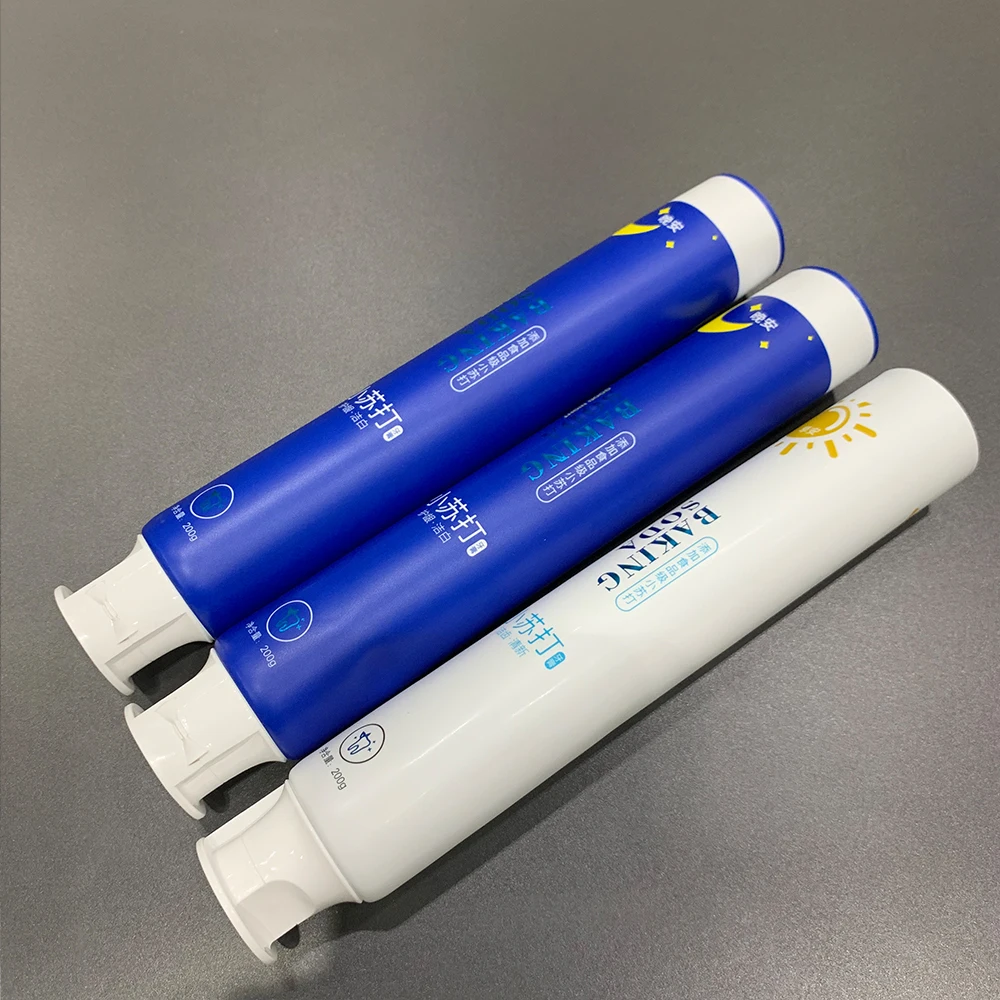 Soft matte aluminum barrier laminated toothpaste tube container