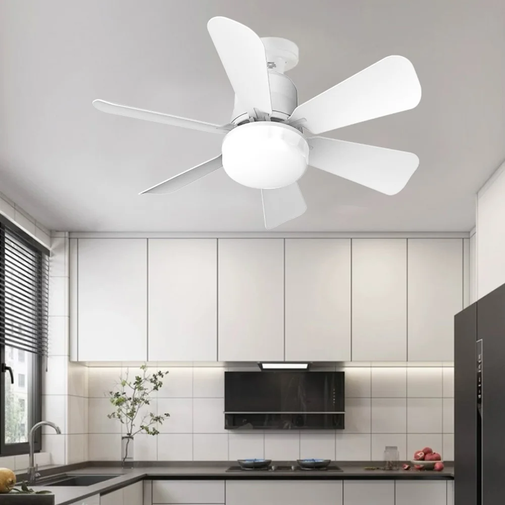 2024 New Design Flush Mount Modern Fan Light Inverter Dimmable Smart LED Ceiling Fans With Light and Remote