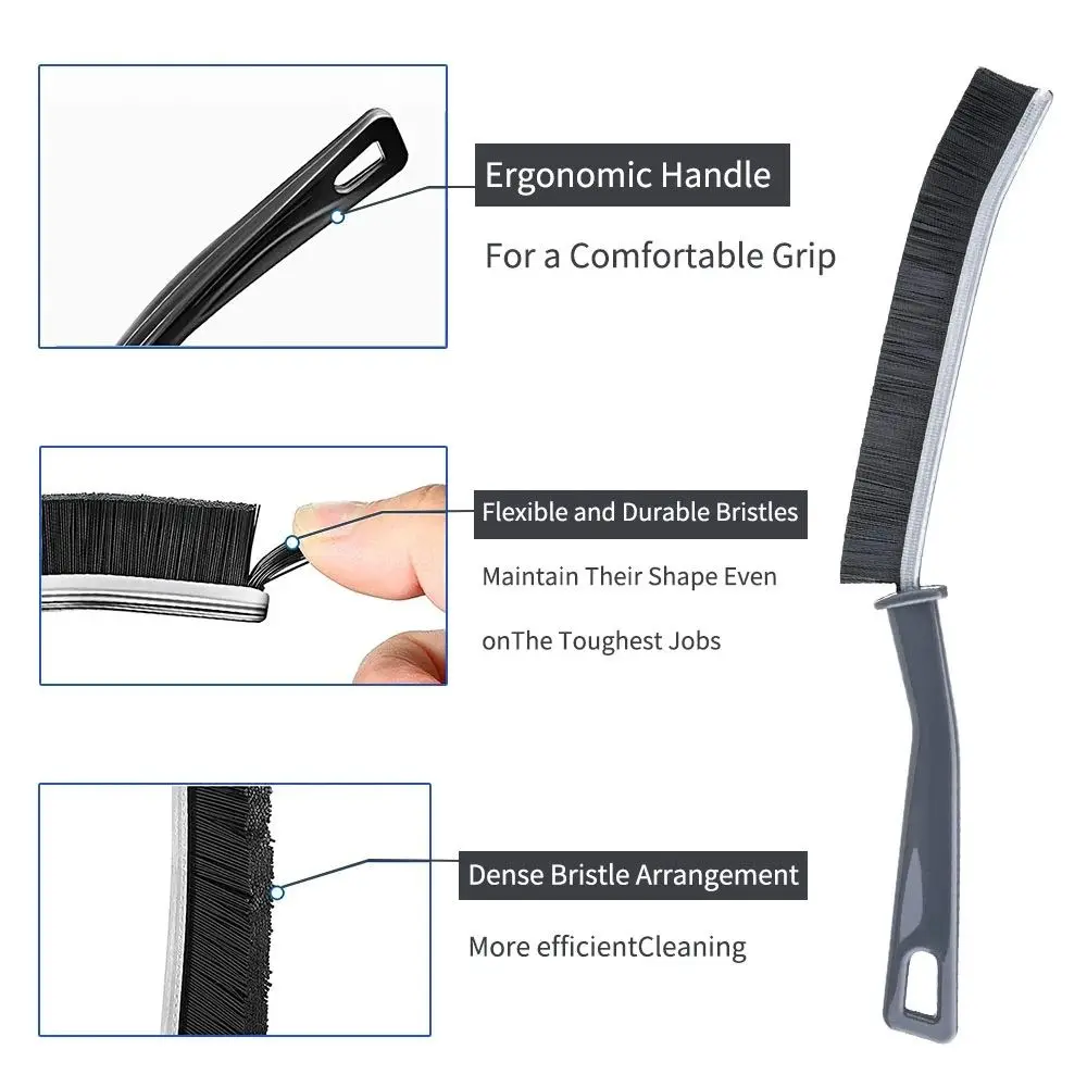 Durable Grout Gap Cleaning Brush Kitchen Toilet Tile Joints Dead Angle Hard Bristle Cleaner Brushes