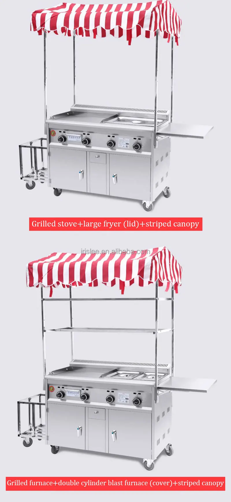 Mobile Camper Trailer Snack Food Truck Street Fast Catering Vending Cart Hot Dog Van With Ce Certification