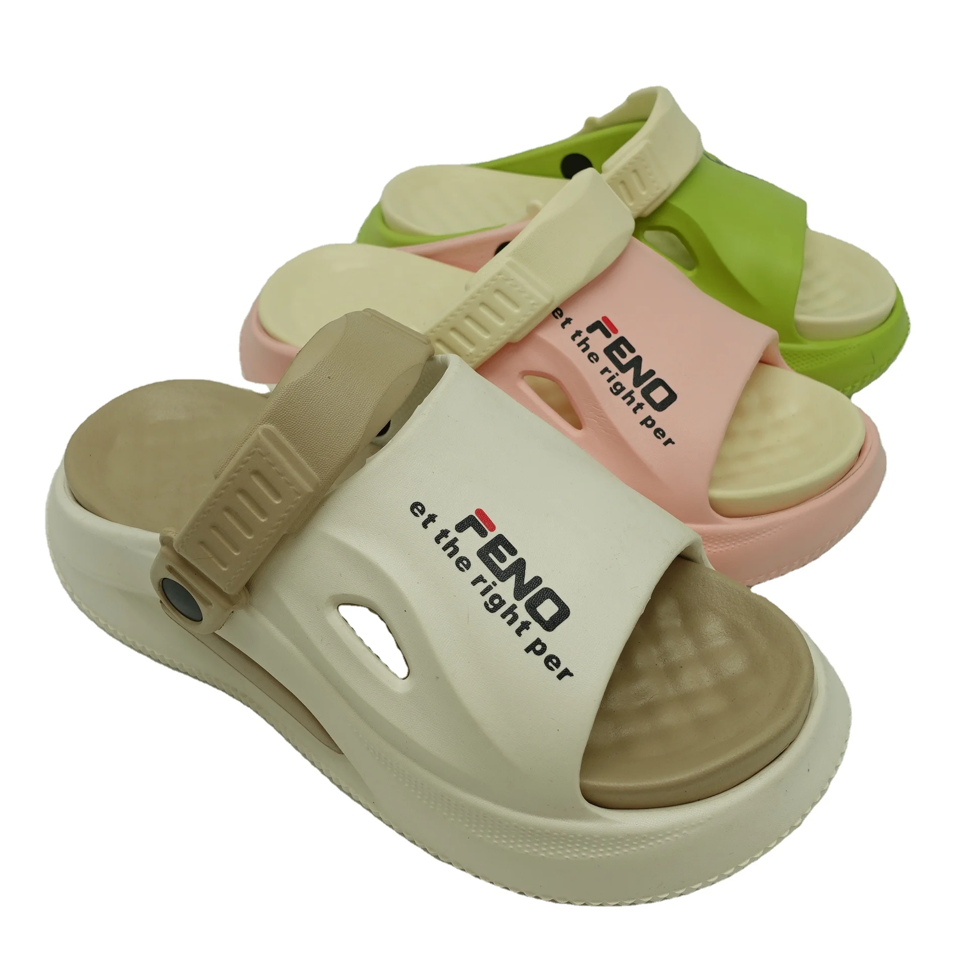 2024 HEVA High quality slides Low Price Home Bathroom Slippers Unisex,Thick Sponge Sole Slippers,Pillow Soft Slides