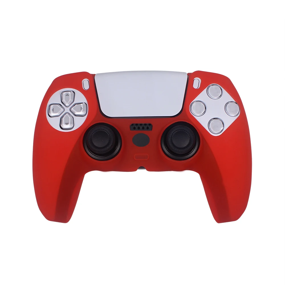 Силиконовый чехол для Ps5, красный, для контроллера Sony Playstation 5, силиконовый чехол для Ps 5