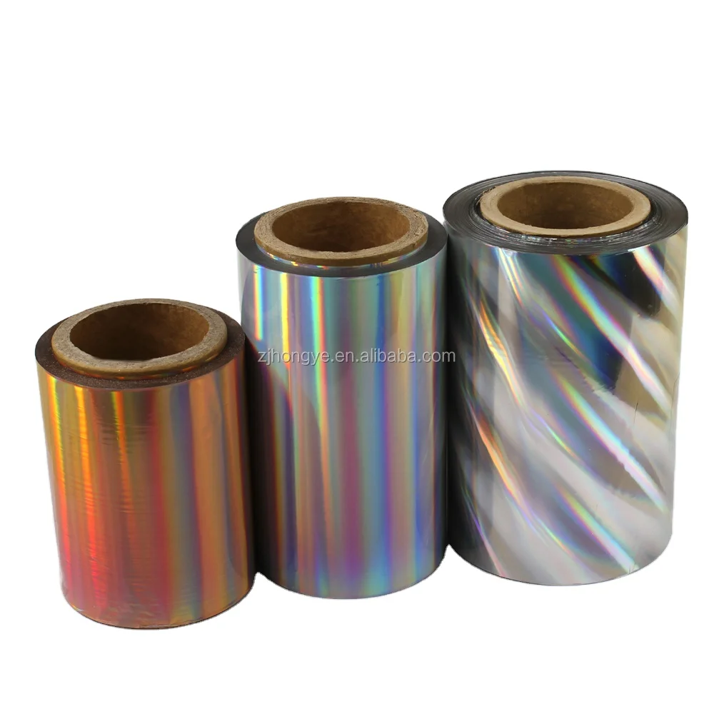 Wholesale Holographic Cold Foil For Flexo Printing Laser Foil Metallic Plain Gold Sliver Cold Stamping Foil For Packaging