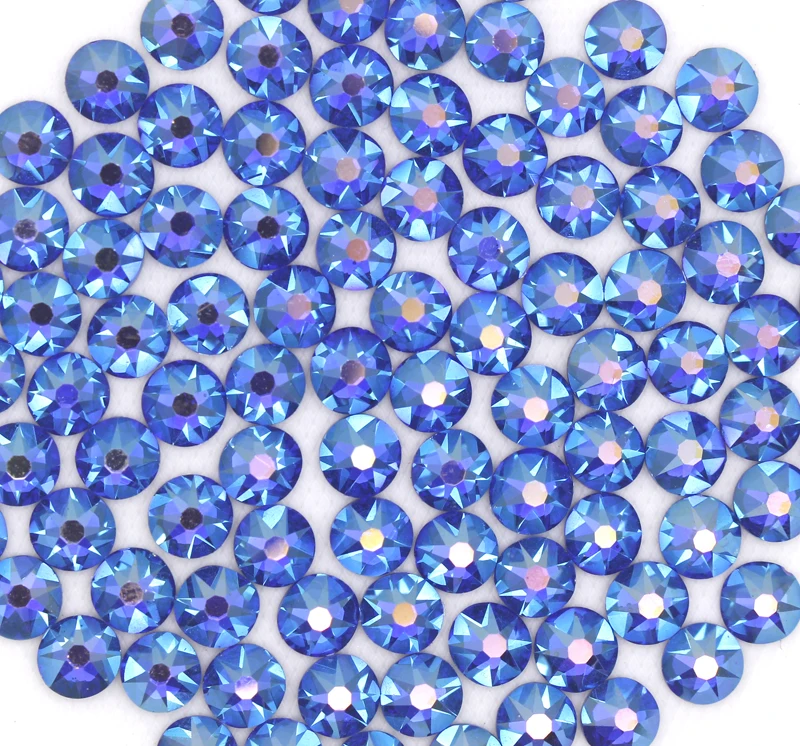 Top 16 cuts hotfix rhinestones 8 big+8 small facets  hot fix stonehot fix crystal crystal ab color strass