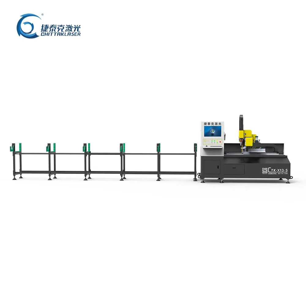 High cost-effective CTK-X13-S  High speed 3D automatic 80mm tube laser pipe cutting machine fiber laser cutting machine