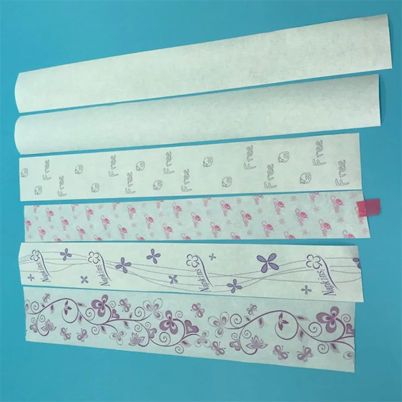 Silicone release paper  single side printing company logo for sanitary napkin making