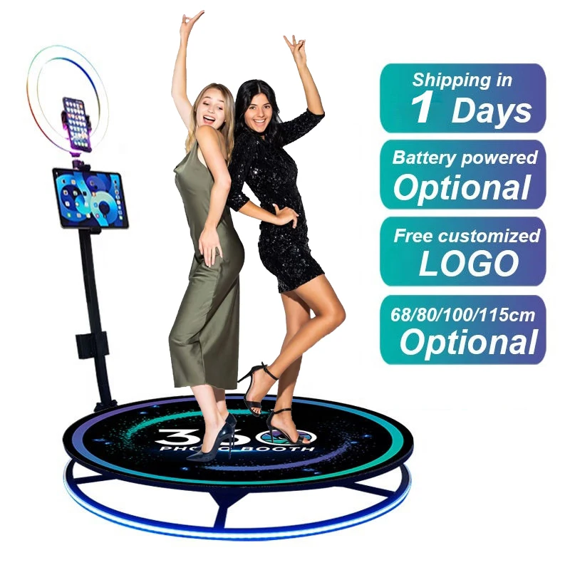 Dropshipping Shell Kiosk Props Machine 360 Degree Photo Video Booth Rotating 360 Photo Booth for Business
