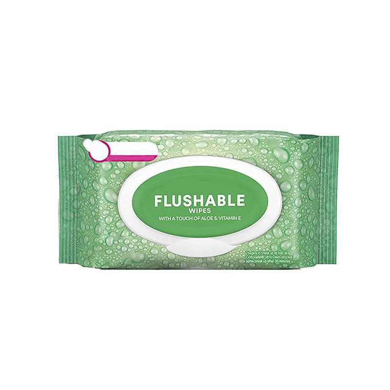 Wholesale custom size soft large capacity alcohol free OEM wet toilet wipes