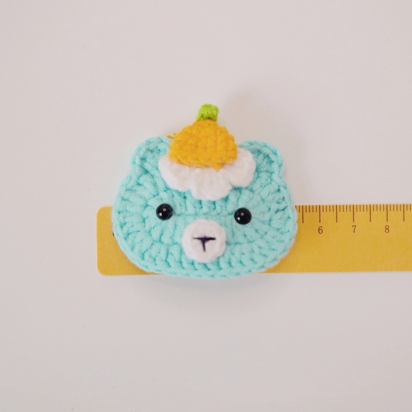 Cute Sweet Bear Wool Clip Kids Girls Hairpins Hairgrips Knitted Bear Hairclips Crochet Hair Clips for Girls Cartoon Hair Pins