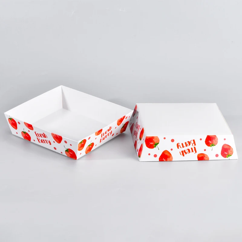 ivory board paper box Eco Friendly Compostable Food Grade Custom Printed Disposable  Sushi Cake octopus ball fries  paper boxes