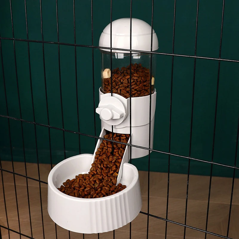Large-Capacity Stable Automatic Water Refilling  Cat Hanging Pet Feeding Dog  Cage Drinker