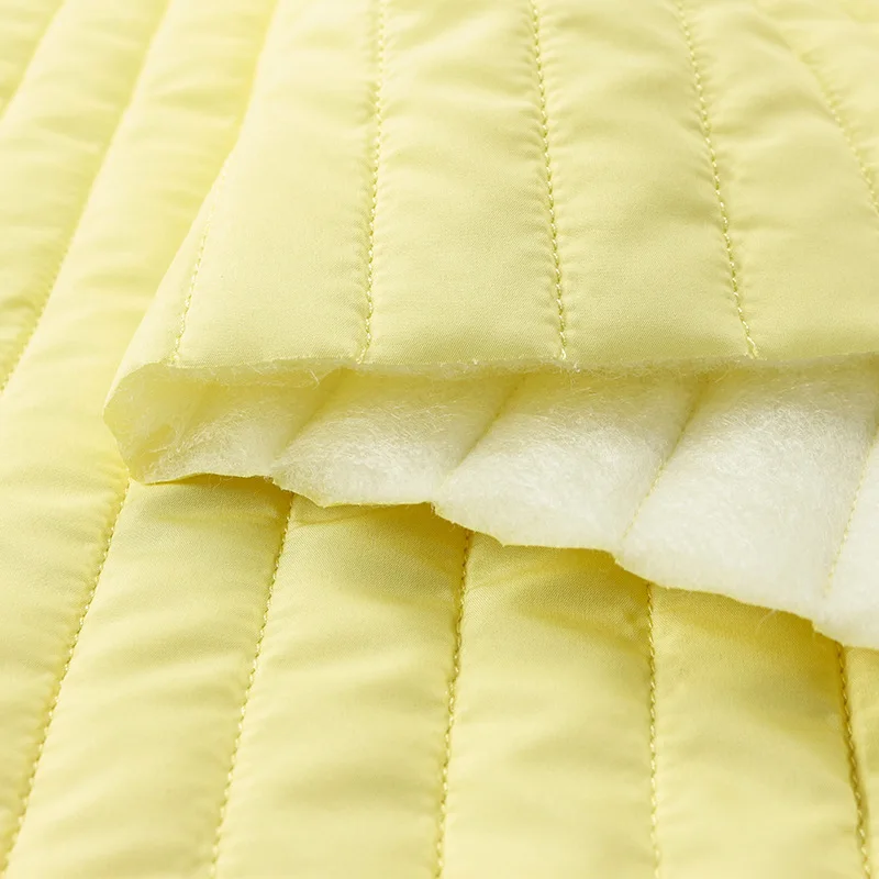 Embroidery quilted pongee fabric cotton-padded clothes tuck cotton straight line quilted cosmetic bag pencil case applicable