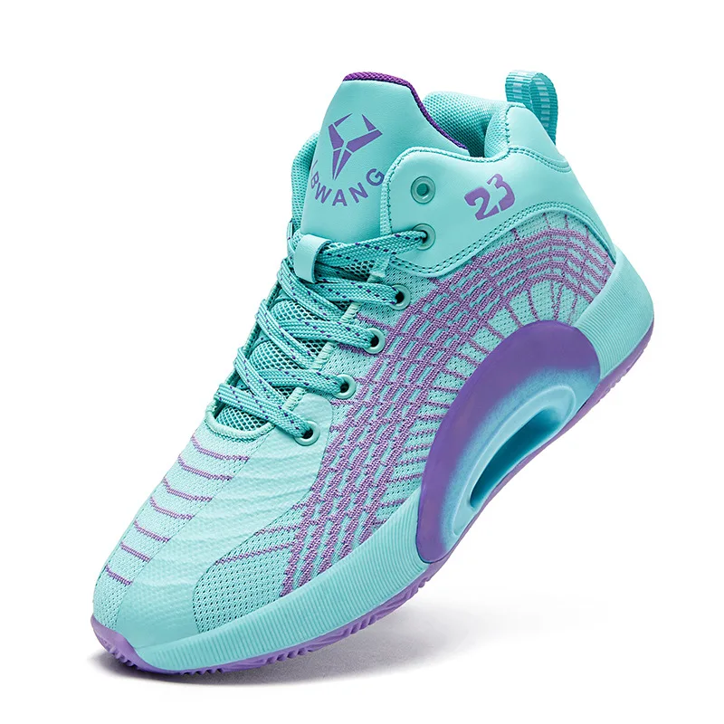 Баскетбольные кроссовки для мужчин и женщин, Спортивная амортизирующая обувь для бега, размер 23