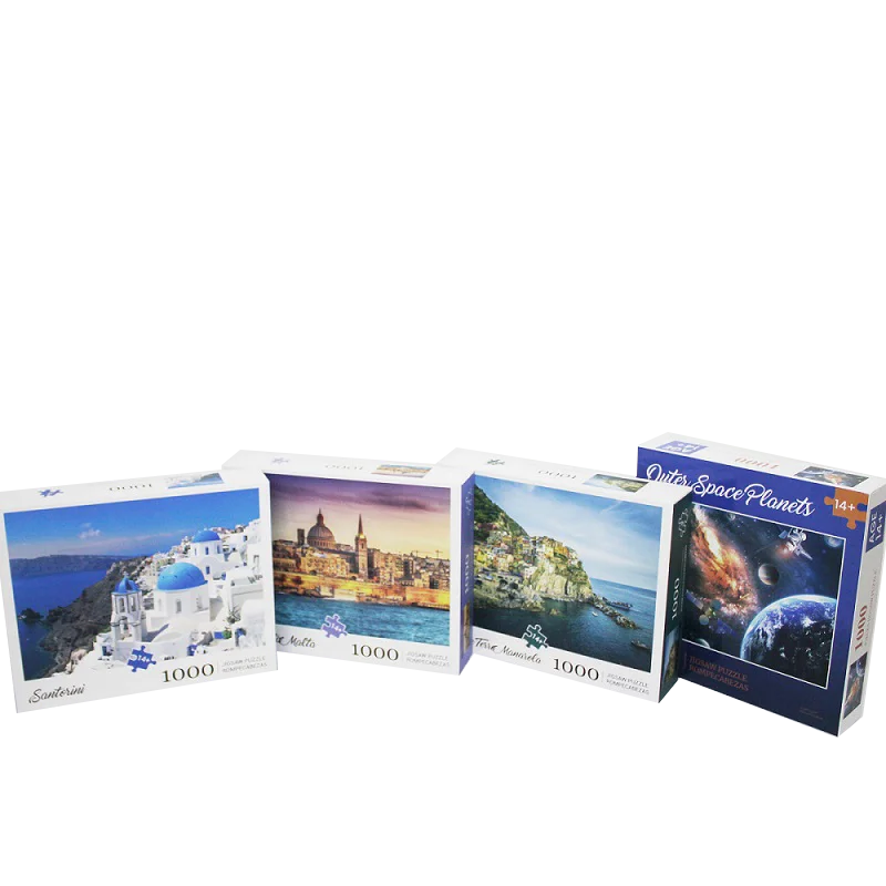 Personalized custom jigsaw puzzle 1000/ 500 pieces die printer jigsaw adult puzzle 1000 pieces