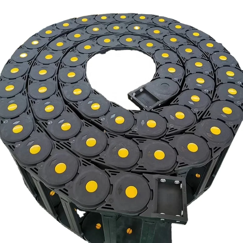 Towing chain CNC High Strength Plastic cable drag chain nylon bridge type plastic cable drag chain