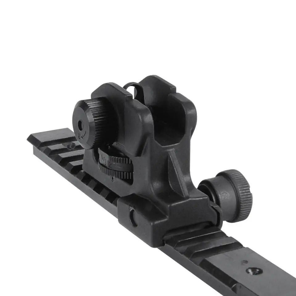 Tactical A2 Type Front M4 Rear Post Fixed Match-Grade Adjust ar15 rear sight Rapid Backup Rifle Iron Sight for Hunting Airsoft