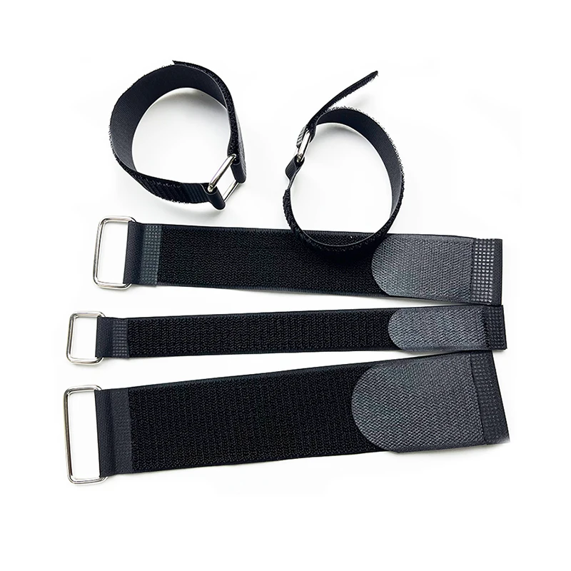 Hook and Loop Strap Custom Adjustable Metal Buckle hook and loop Velcroes Strap