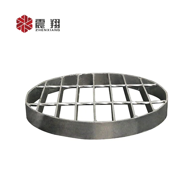 galvanized 675mm  diameter round storm compound removable flat bar steel grating  mesh manhole  drain covers  weight