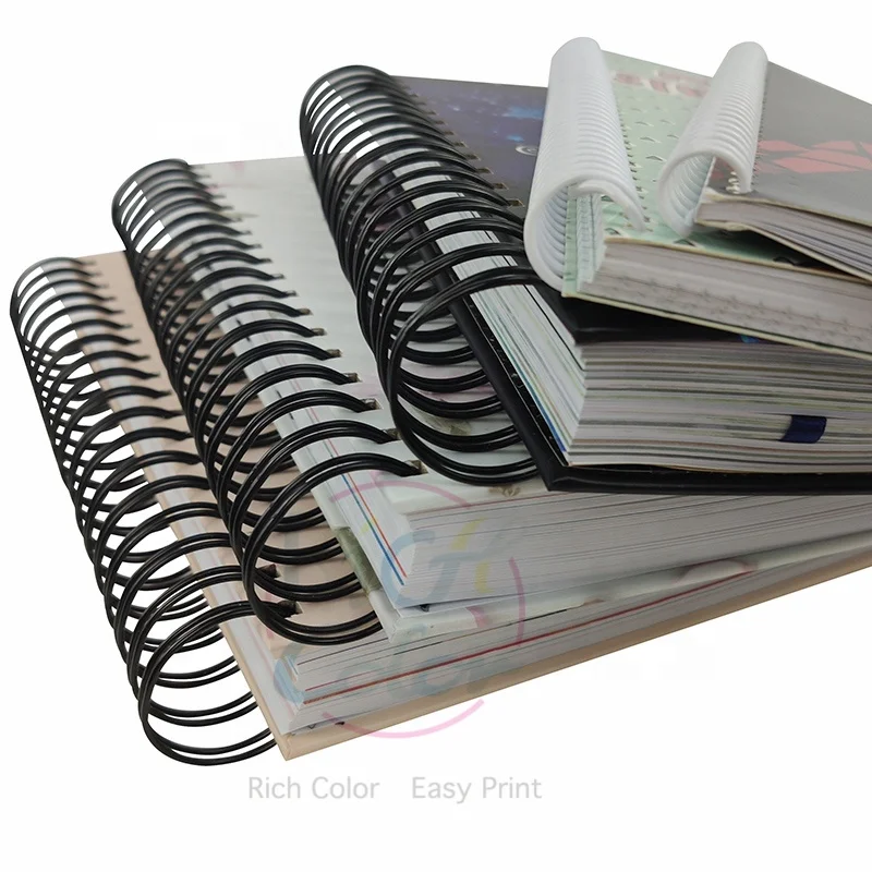 Easy Open spiral wire o binding personal agenda diary notebook printing
