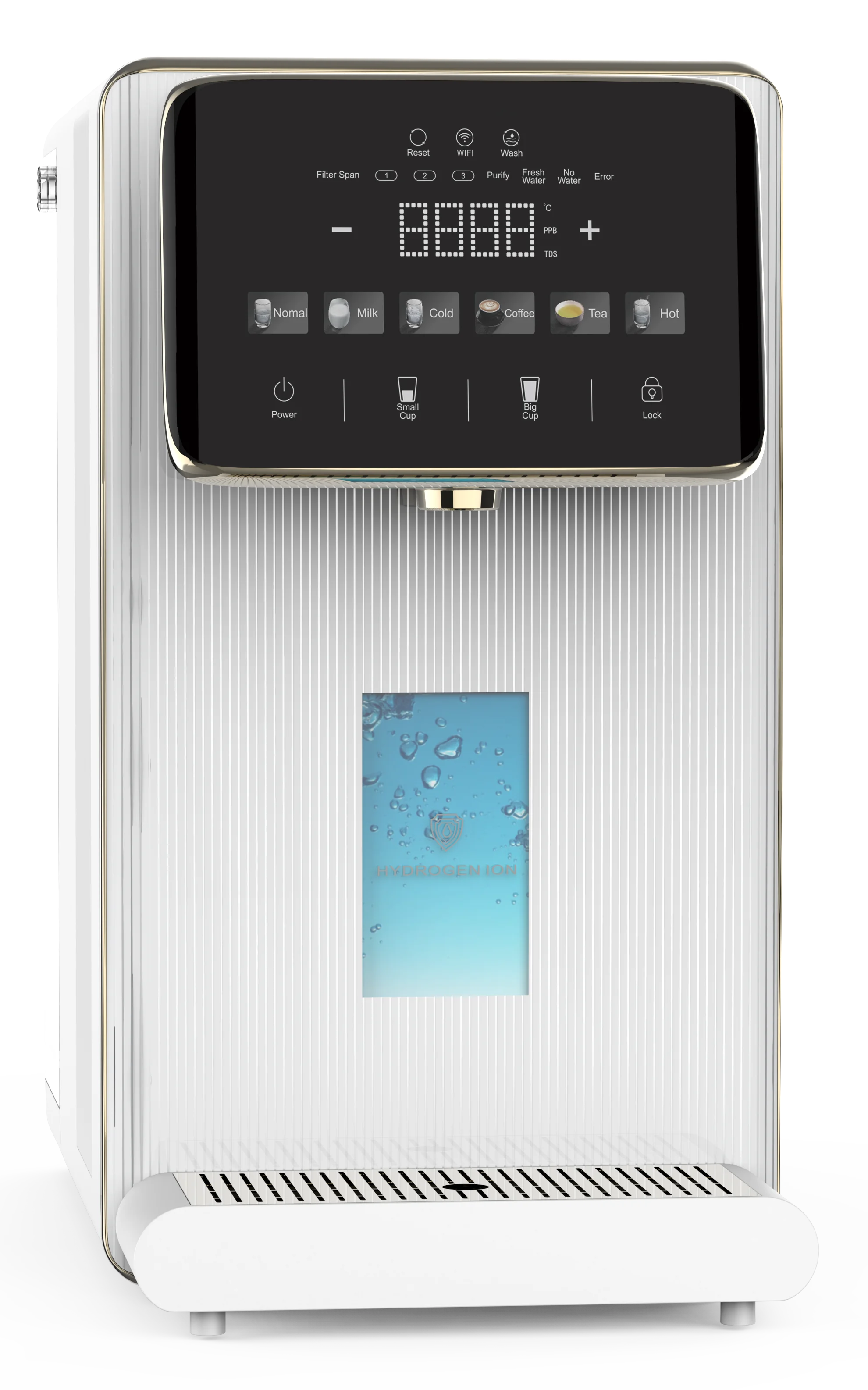 Home RO water purifier+countertop water dispenser 3 sec heating 6 temp choice and hydrogen water