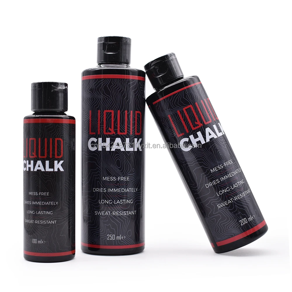 Пользовательские labels100 мл 200 250 чистый карбонат магния для скалолазания тренажерный зал Мел спортивный Жидкий