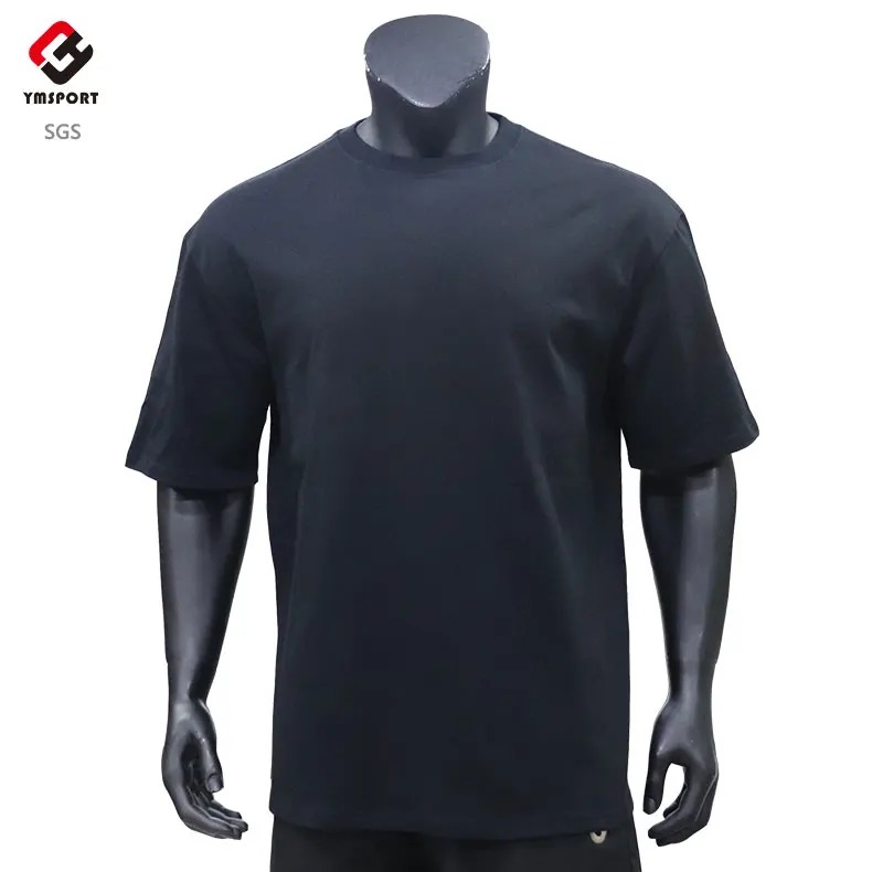 Wholesale Mens Blank camisas 100% cotton tshirt printing High Quality stock top Plain Custom Logo Printed Black t shirts