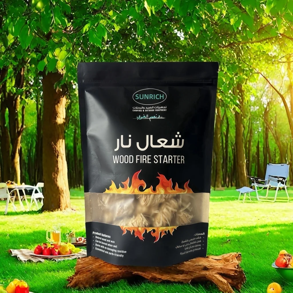 Effective BBQ Accessories Long Time Lasting Fireplace Charcoal Natural Wood Fire Starters for Campfires