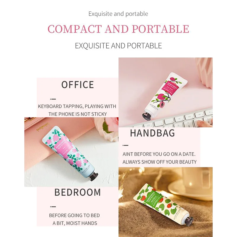 Hand Cream Lotion Private Label Wholesale Natural Shea Butter Whitening Moisturizing Hand Cream