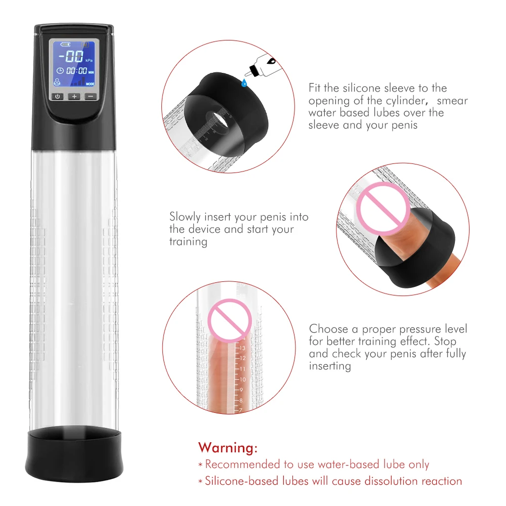 Penis Enlargement Device Penis Enlarger Automatic Training Detachable Masturbation Dysfunction Vacuum Penis Pump