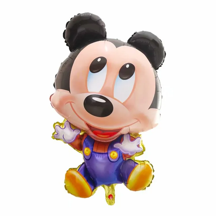 New Design Large Cute Mickey Minnie Cartoon Foil Balloon Baby Birthday Party Decoration Balloon For Kids Toy