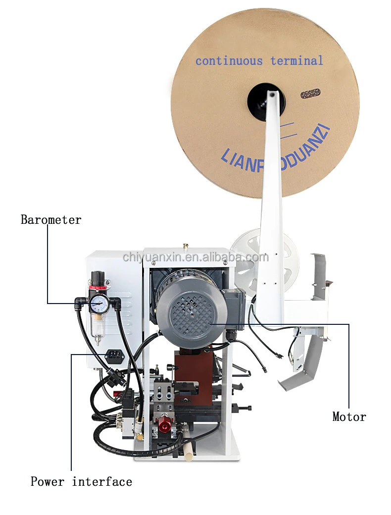 Mute terminal single wire multi-core wire wiring stripping machine with stripping terminal machine