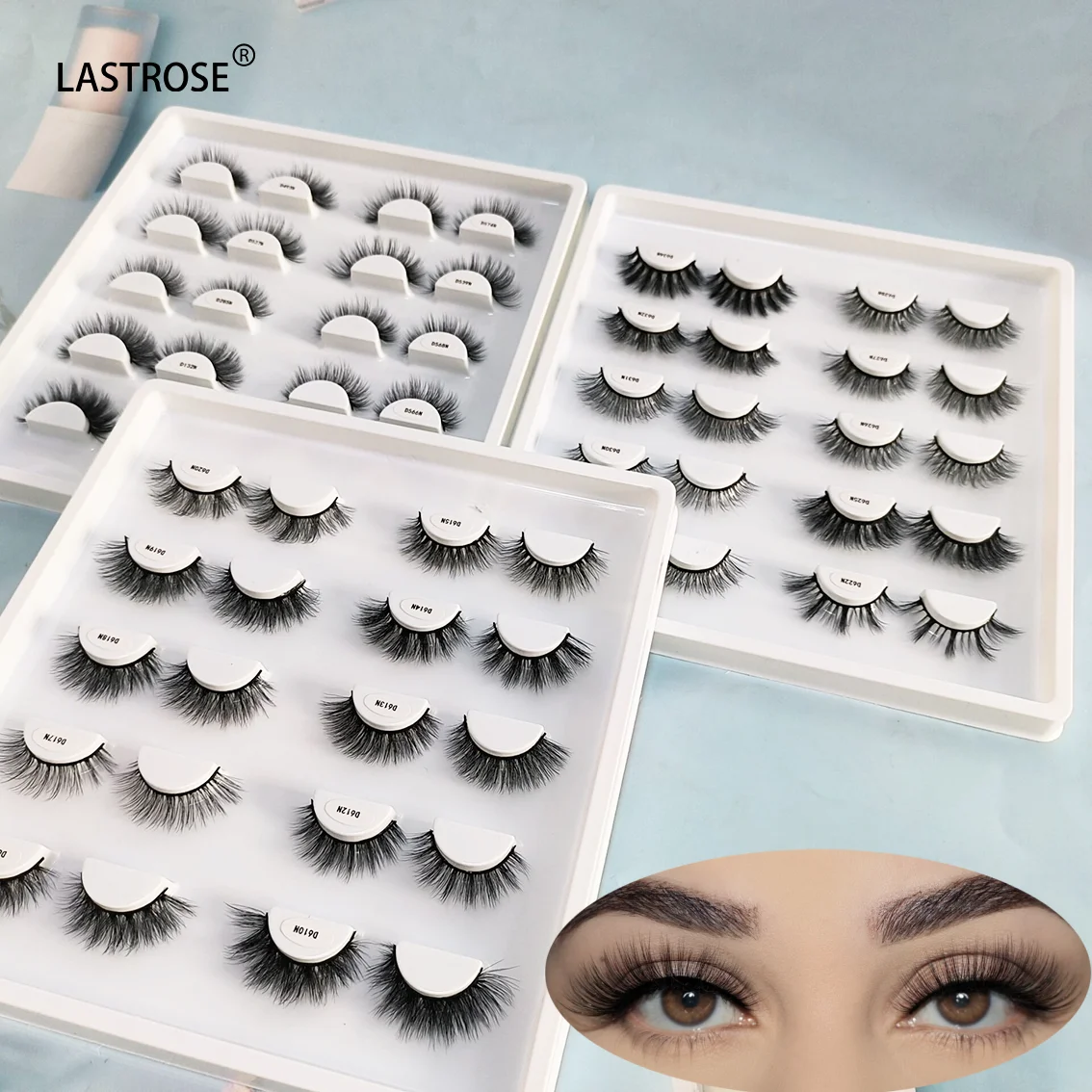 Popular 15 mm Fake Eyelashes Artificial Hair Beautiful Enlarge Eyes Style Naturally Can Print Design Logo