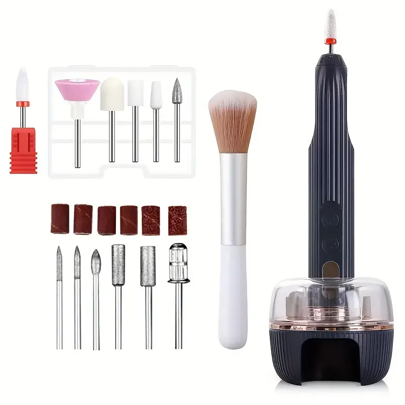 Home and Salon Use Polishing Tool Nail Polisher Portable USB Electric Nail Drill with Uv Nail Dryer