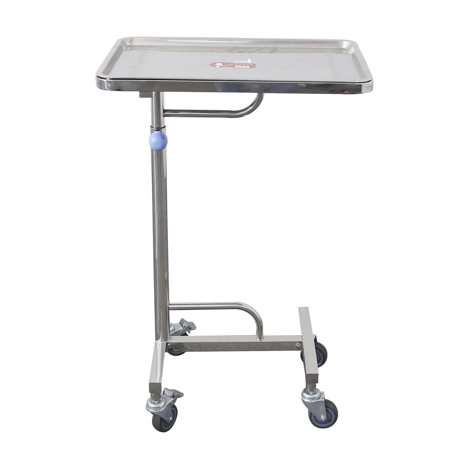 
High Quality Hospital Stainless Steel Theatre Trolley Mayo Table 