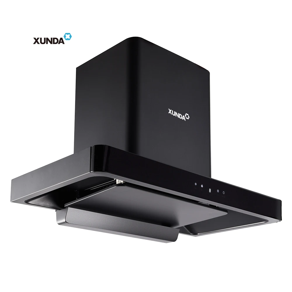Xunda Super Strong Suction Kitchen Smoke Exhaust Low Noise Cooker Hood Kitchen Stainless Steel Exhaust Range Hood
