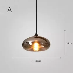 Modern kitchen island restaurant chandelier glass ball hanging lamp pendant lights for dining table