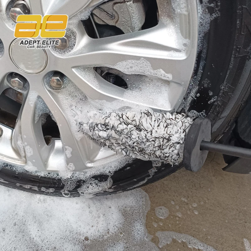 New Removable Microfiber Car Wheel Hub Tire Cleaning Detailing Brush For Car Care Washing